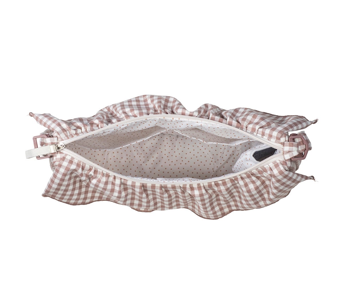 Bolso Crossbody Gondola Praliné Vichy Moka