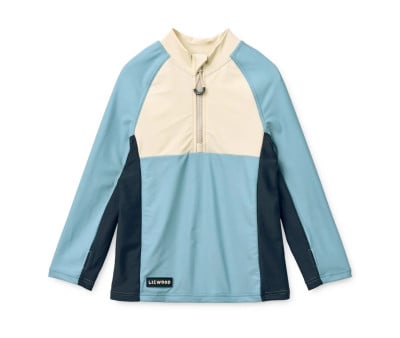 Maglia Maniche Lunghe Protezione Solare Oluf Beach Blue Mix