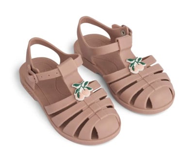 Sandálias Bre com Charms Peach/Dark Rose 