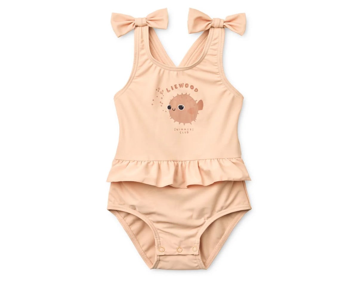 Maillot de Bain Amara avec Noeuds Apple Blossom/Pufferfish