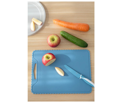 Planche à Découper Antidérapante en Silicone Kiddikutter Sky Blue