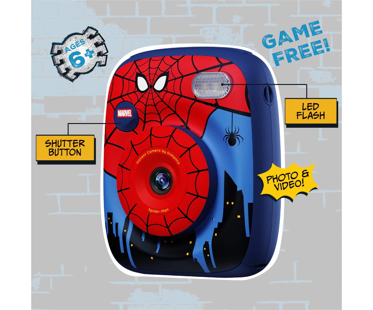 Kiimento Digital Print Camera Spiderman