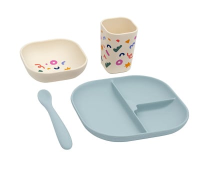 Set de Vajilla Confetti Cobalt