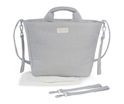 Borsa Fasciatoio Little Bloom Vichy Grey