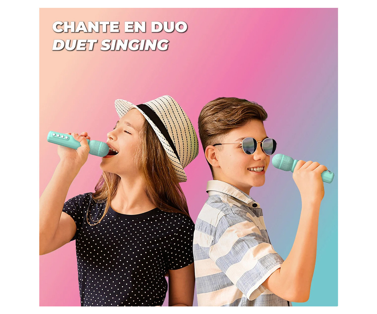 Altoparlante Karaoke Singy Party Blue con Luci LED