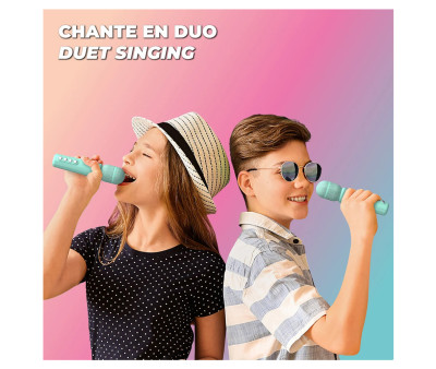 Altoparlante Karaoke Singy Party Blue con Luci LED