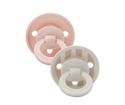 2 Silicone Pacifiers Binky Candy Stripes 3+ months
