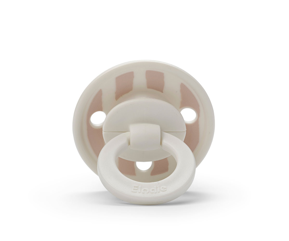 2 Silicone Pacifiers Binky Candy Stripes 3+ months