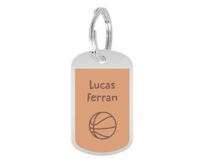 Portachiavi Metallo Personalizzato Basket