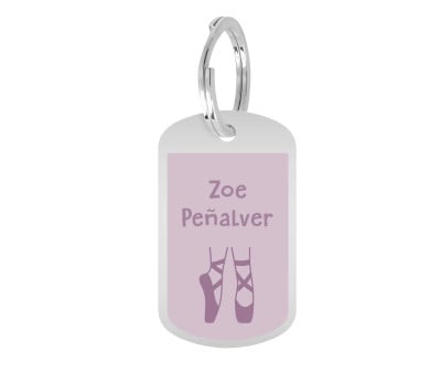 Portachiavi Metallo Personalizzato Ballet