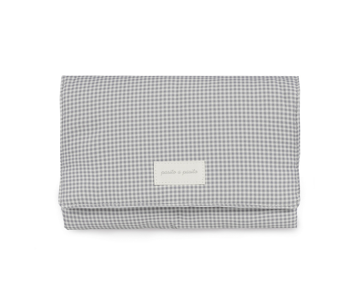 Cambiador Little Bloom Vichy Gris
