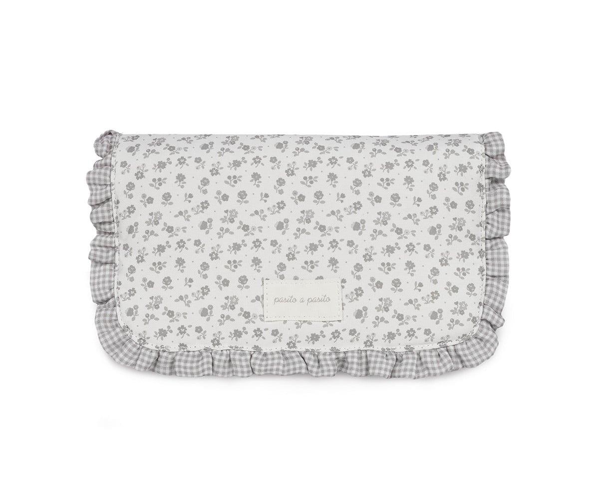 Cambiador Little Bloom Flor Gris