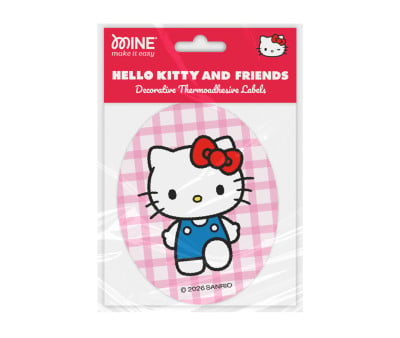 Selo térmico para roupa  infantil Hello Kitty and Friends Vichy 