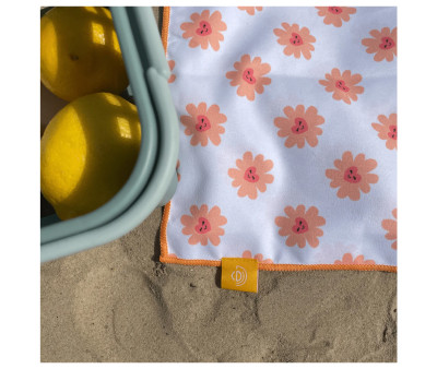 Customizable Floral Love Microfiber Towel
