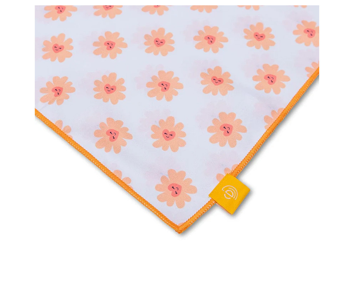 Customizable Floral Love Microfiber Towel