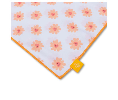 Customizable Floral Love Microfiber Towel