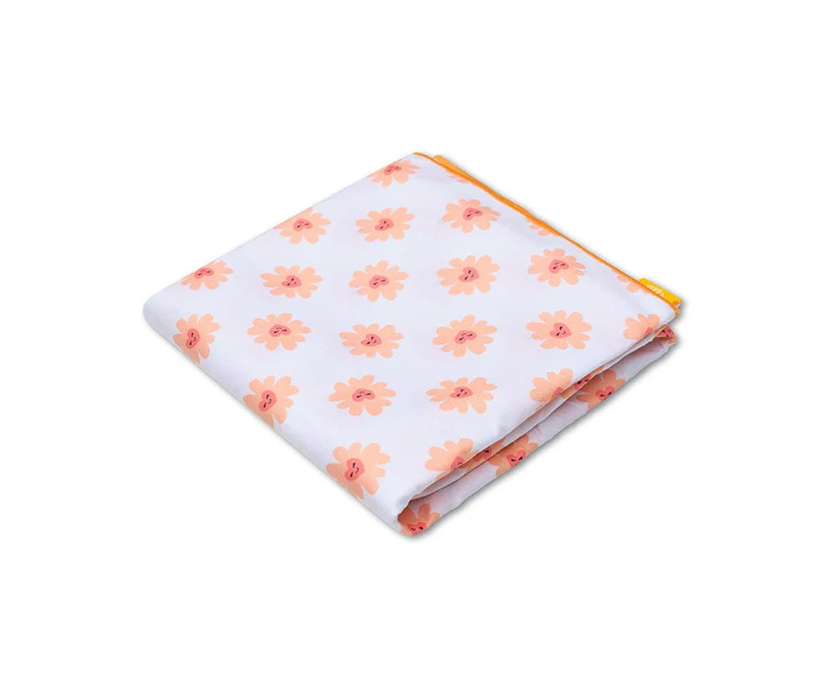 Customizable Floral Love Microfiber Towel