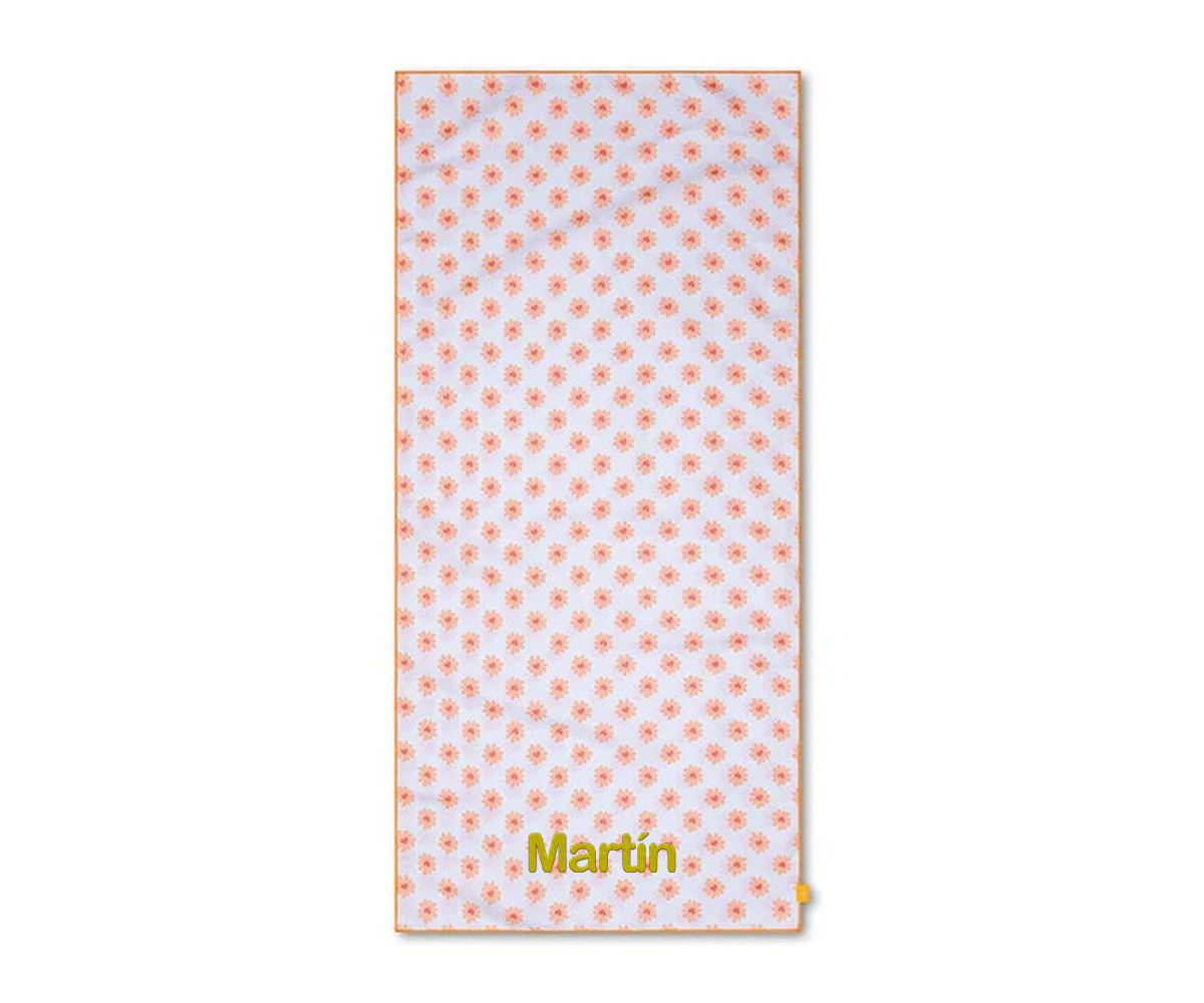 Customizable Floral Love Microfiber Towel