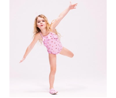 Maillot de Bain Dos Croisé Anti UV Strawberry Fields