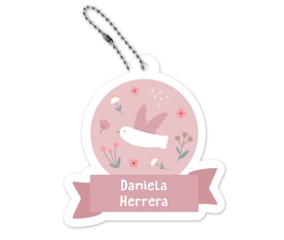 Portachiavi Personalizzato Blossom Birds