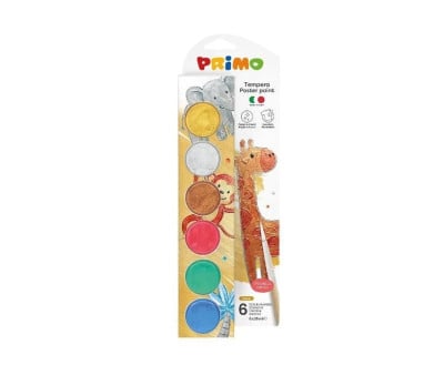 6 Vasetti Tempera Colori Metallizzati 25 ml