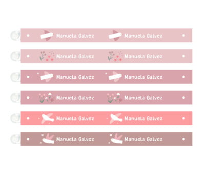 6 Appendi Biancheria Blossom Birds Personalizzati