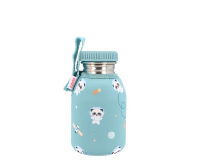 Botella Acero con Funda Pandas in Space Personalizable 350ml