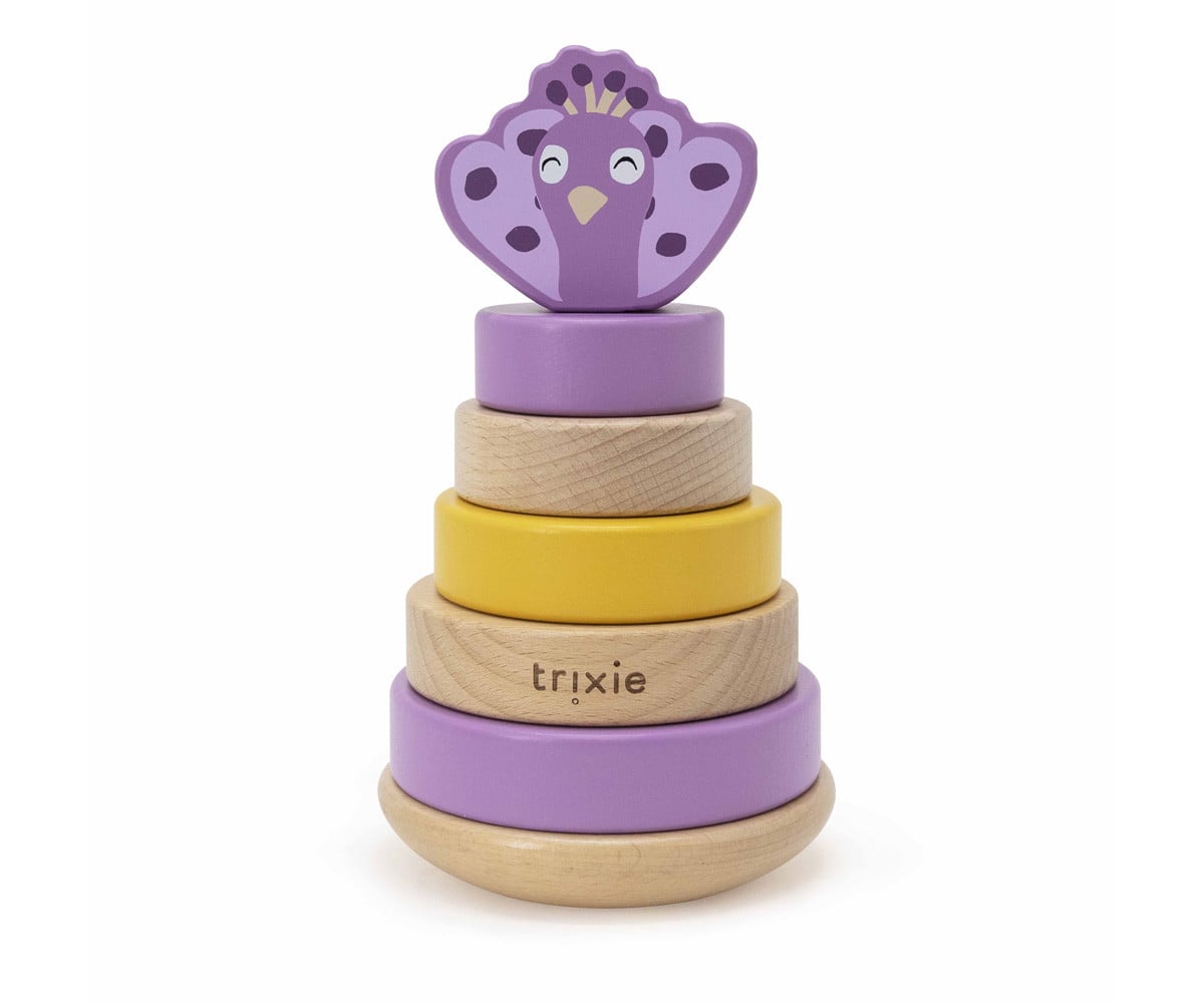 Torre Impilabile Mrs. Peacock Trixie Wood Personalizzabile