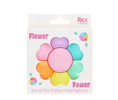 Set di Evidenziatori Flower Power