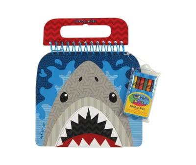 Cuaderno con Pegatinas y Crayones Tiburón