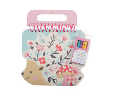 Cuaderno con Pegatinas y Crayones Erizo
