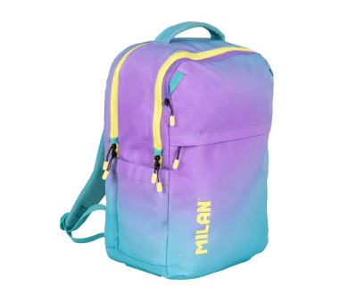 Mochila Escolar Sunset Turquesa Personalizable