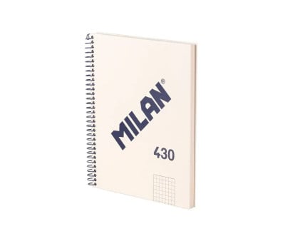 Cuaderno A5 con Tapa Dura Beige MILAN 340 Since 1918