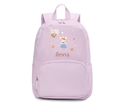 Zaino Solid Color Lavender Personalizzato Mouse Fairies