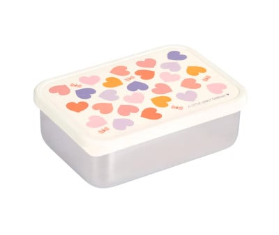 Caja Almuerzo Acero Corazones