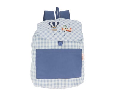 Zaino Piccolo Vichy Planes Personalizzabile