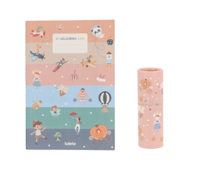 Coloring Book + Colored Pencils Mouse Fairies