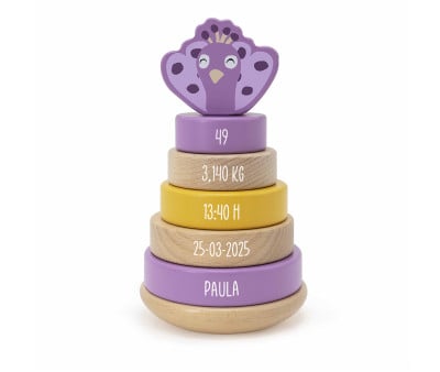 Torre Impilabile Mrs. Peacock Trixie Wood Personalizzabile