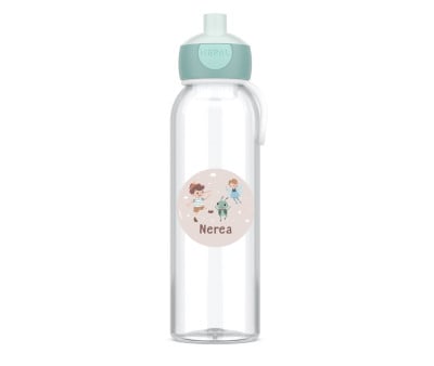 Borraccia Campus Pop-Up Cool Mint 500ml + Etichetta The Wooden Boy Personalizzata