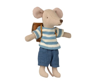 Topino Scuola Mouse Big Brother con Zainetto Marrone