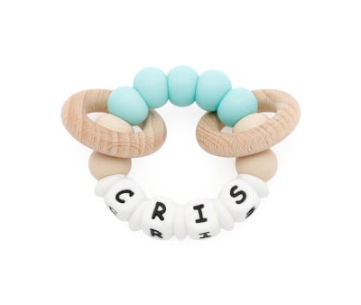 Chocalho Mordedor de silicone  personalizado Ecologic Mint 