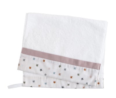 Asciugamano Asilo Little Stars Pink Personalizzabile