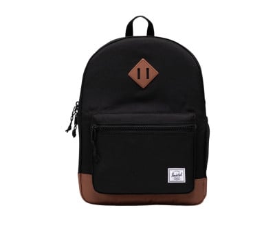 Mochila Herschel New Heritage Kids Personalizable Black Saddle Brown