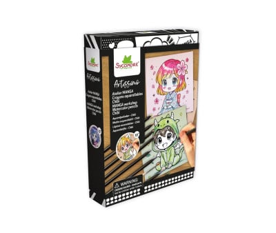 Scatola Creativa S Manga Chibi con Pastelli Acquerellabili