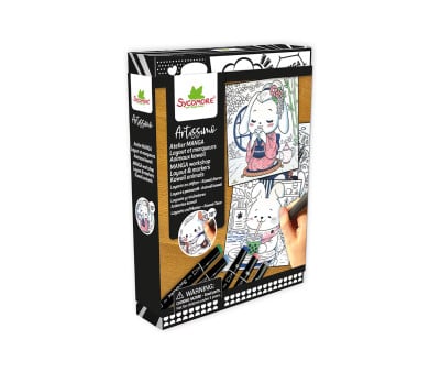 Scatola Creativa S Kawaii Animals con Pennarelli a Doppia Punta