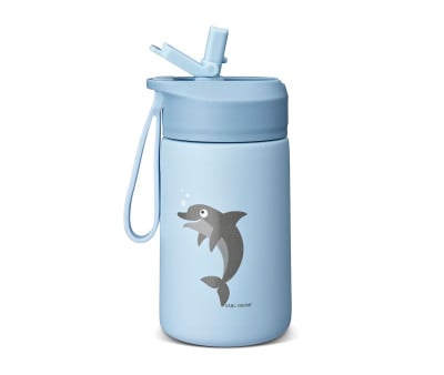 Borraccia Acciaio STEELish Hydraflip 400ml Blue Dolphin