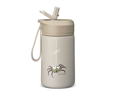 Borraccia Acciaio STEELish Hydraflip 400ml Greige Spider