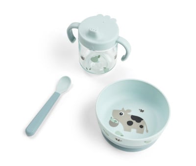 Set Prime Stoviglie Foodie Tiny Farm Blue