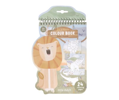 Libro para Colorear León Safari Friends