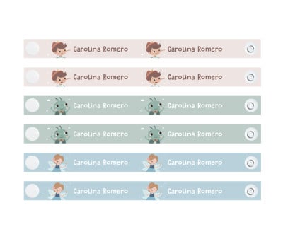 6 Appendi Biancheria Riutilizzabili The Wooden Boy Personalizzati